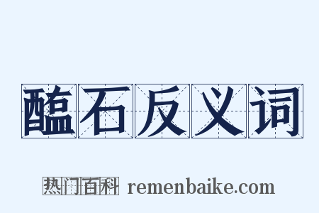 醢石反义词是什么意思的图片